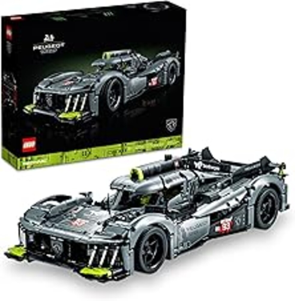 LEGO Technic Peugeot 9X8 24H Le Mans Hybrid Hypercar 42156 Collectible Race Car Building Kit for Adults and Teens, 1:10 Scale Racing Car Model, Gift for Motorsport Fans
