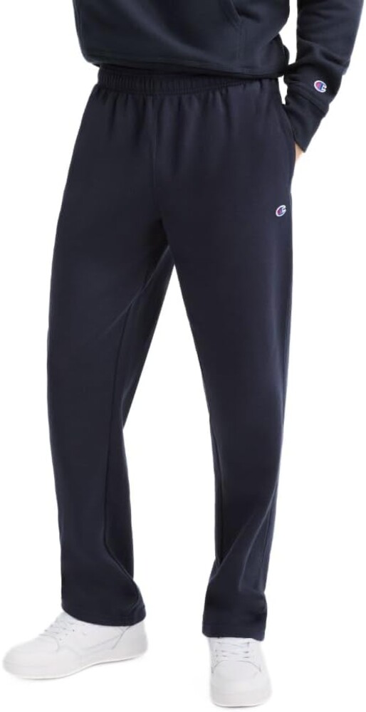 Champion Men's Open-Bottom Fleece Sweatpants, Standard Fit, Midweight Fleece, Available in Regular and Big & Tall