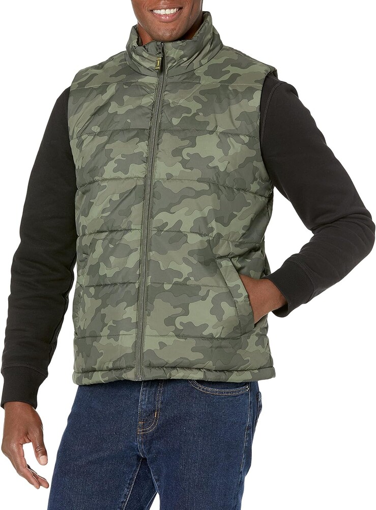Amazon Essentials mens Mid-weight Puffer Vest