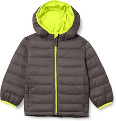Amazon Essentials Boys and Toddlers' Lightweight Water-Resistant Packable Hooded Puffer Jacket, Insulated