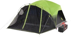 Coleman Carlsbad Dark Room Tent with Screened Porch, 4/6 Person Tent Blocks 90% of Sunlight to Keep Inside Cool, Weatherproof Shelter with Easy Setup