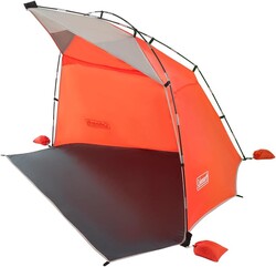 Coleman Skyshade Portable Sun Shelter, Easy Setup with Pre-Attached Poles, Canopy Provides Cover from Sand & Sun, Great for Beach, Park, Tailgating, Camping, Backyard & More