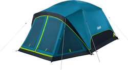 Coleman Skydome Dark Room Camping Tent with Screen Porch & 5-Minute Setup, Weatherproof Tent Blocks 90% of Sunlight, Rainfly & Carry Bag Included, Made of PFAS-Free Materials