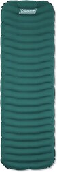 Coleman Inflatable Sleeping Pad Soft & Comfortable with Brushed Knit Surface, Easy Inflatation, Lightweight, Green
