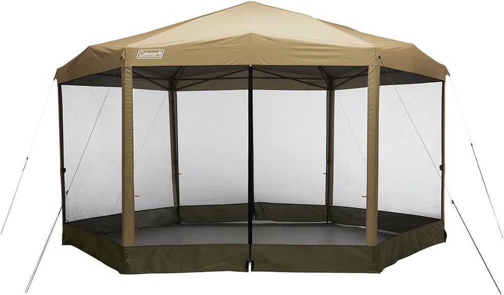 Coleman Back Home Screened Canopy Tent with Instant Setup, Outdoor Gazebo for Bug-Free Lounging, Fits Over Picnic Tables, Ideal for Parties, Events, Tailgates, Dining, & More