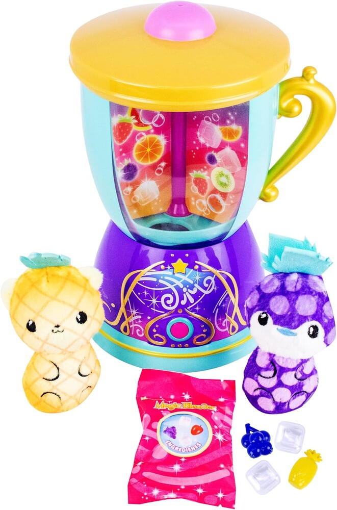 Wiz-O-Magic Surprise Blender Toy with Lights & Sounds – Spin & Mix to Reveal 2 Plush Pets – Interactive Pretend Play Kitchen Toy – Collectible Surprise Gift for Kids Ages 4-8
