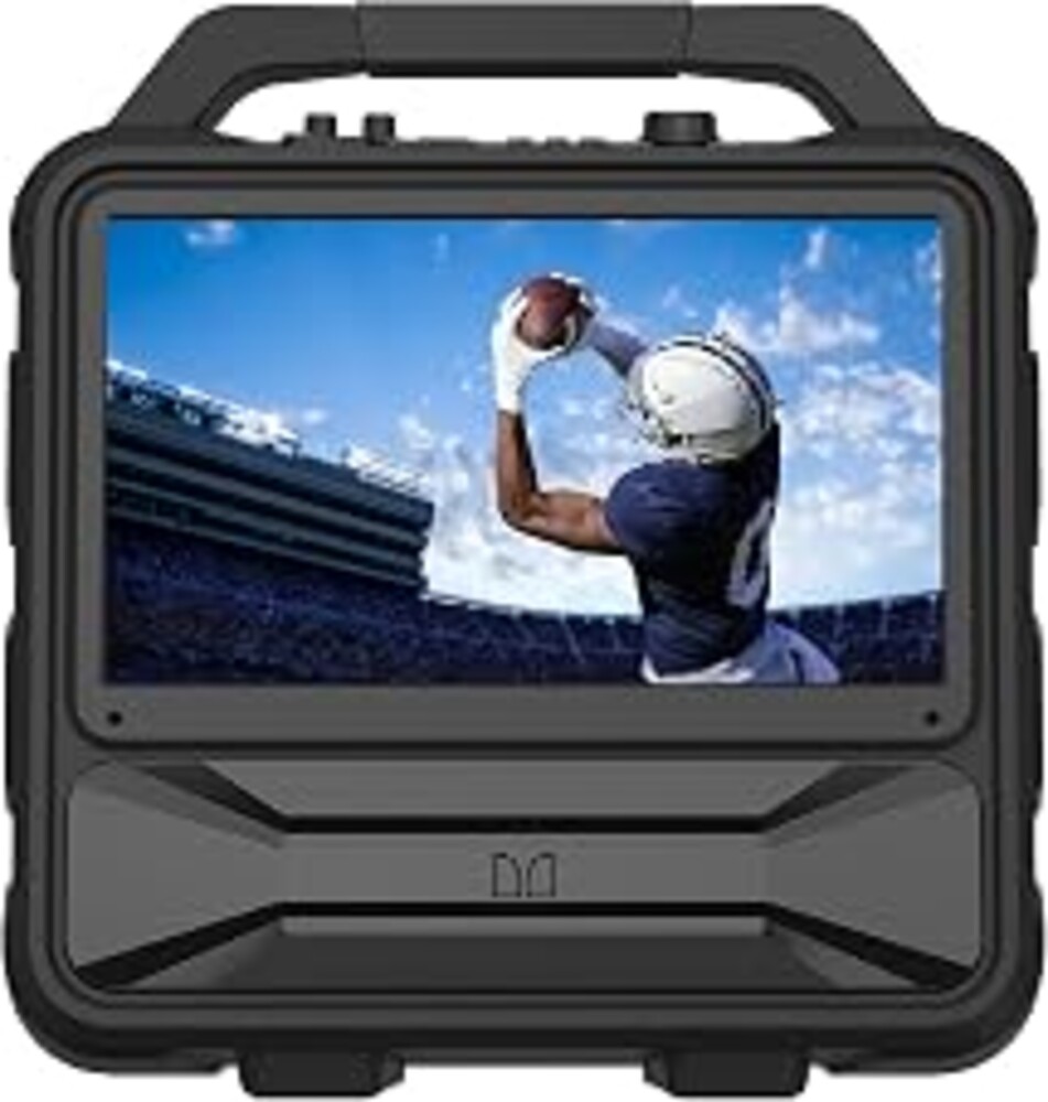 Monster Vision 2 | Portable Entertainment System with 15.6" 1080p Display & 100W Speakers | up to 30 Hours of Playtime | Dual HDMI Ports | Includes USB-C to HDMI Cable | ATSC Tuner for Portable TV use