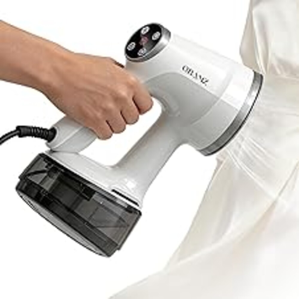 Vacuum Steamer for Clothes, 3500Pa Powerful Suction Handheld Garment Steamer with 400ml Large Tank, Steaming & Ironing 2-in-1 Clothing Steamer with Adjustable Suction & Auto Shut-Off for Home & Travel