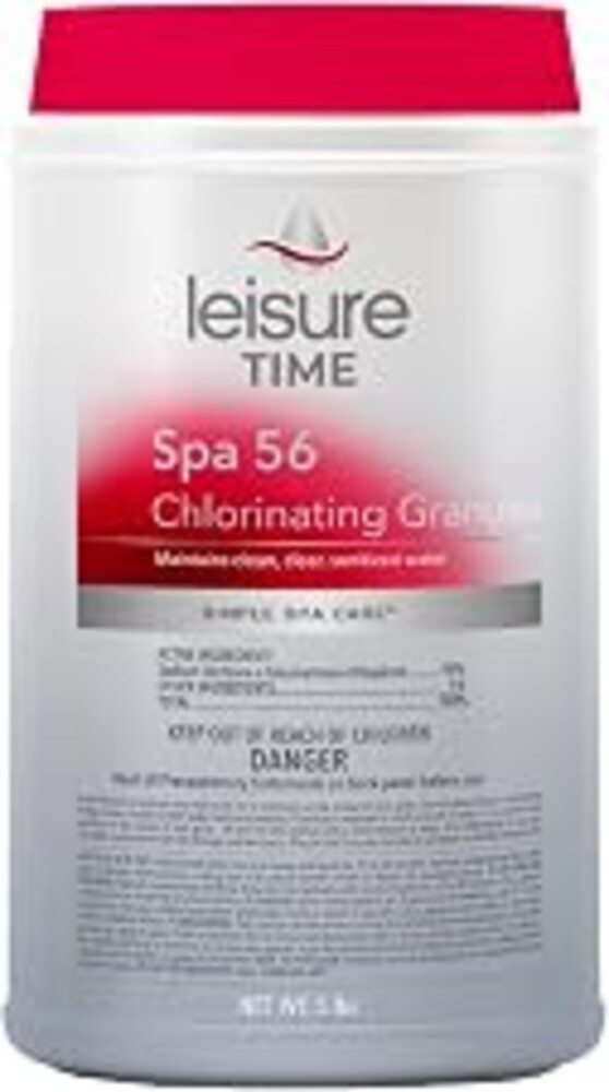 Leisure Time E5 Spa 56 Chlorinating Granules for Spas and Hot Tubs - Maintains Clean, Clear, Sanitized Water, 5 lbs
