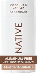 Native Deodorant Contains Naturally Derived Ingredients, 72 Hour Odor Control, Deodorant for Women and Men, Aluminum Free, Coconut & Vanilla 2.65oz