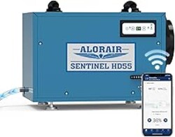 ALORAIR Wi-Fi Crawlspace Dehumidifier, 113 Pint with Drain Hose for Crawl Space, Basement, Commercial and Water Damage Restoration, Compact and Portable, Auto-Defrost