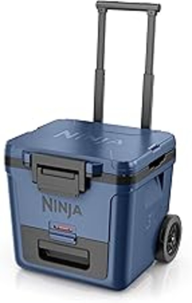 Ninja | Cooler | FrostVault 30QT Cooler with Wheels | Insulated with Temp Dry Storage Drawer | Keeps Ice Cold for Days | for the Beach, Camping, Picnics & More | Lakeshore Blue | FB230BL