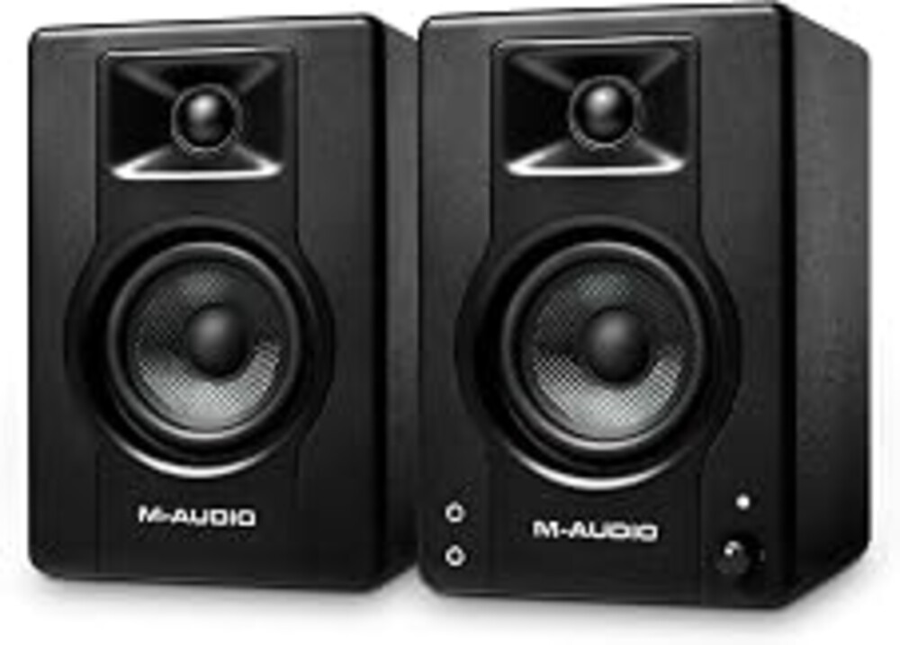 M-AUDIO BX3 Pair 3.5" Wired Studio Monitors and PC Speakers for Recording and Multimedia with Music Production Software