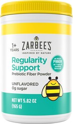 Zarbee’s Children’s Regularity Support Prebiotic Fiber Powder, Flavorless, Sugar Free, Gluten-Free, Daily Fiber Supplement for Kids & Toddlers 1 to 12 Years, 5.82 oz