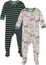Gerber Baby-Boys 2-Pack Footed Pajamas