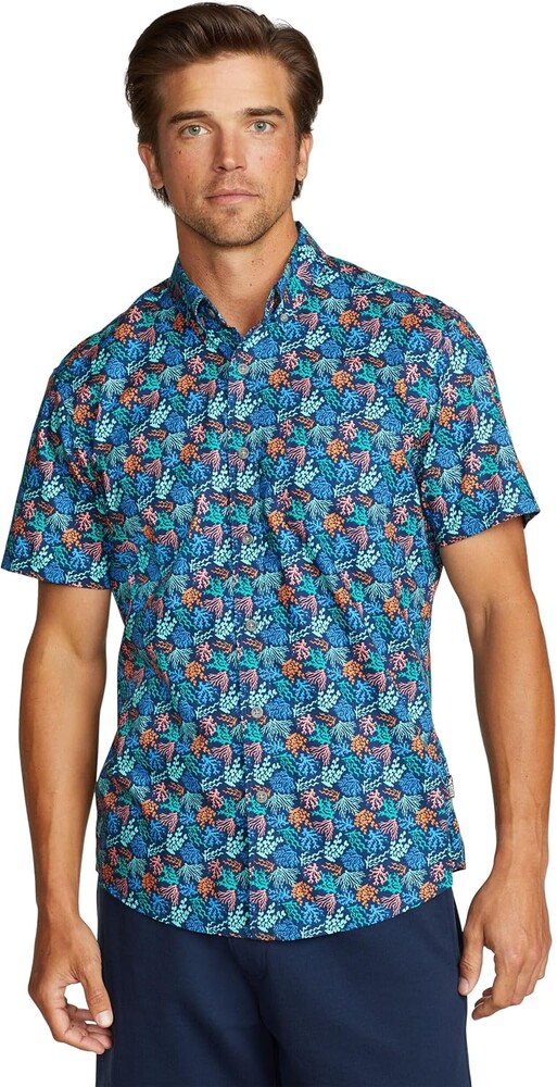 Eddie Bauer Mens Eddie Bauer Printed Baja Shirt