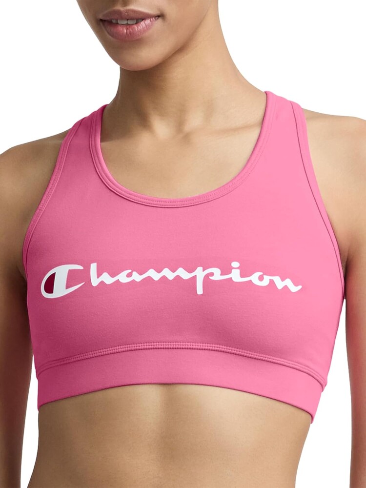Champion Women's Champion Script Sports Bra, Flexible Fit