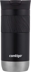 Contigo Byron Vacuum-Insulated Stainless Steel Travel Mug with Leak-Proof Lid Reusable Coffee Mug or Water Bottle BPA-Free 16oz Licorice Keeps Beverages Hot for 6 Hours or Cold for 12 Hours