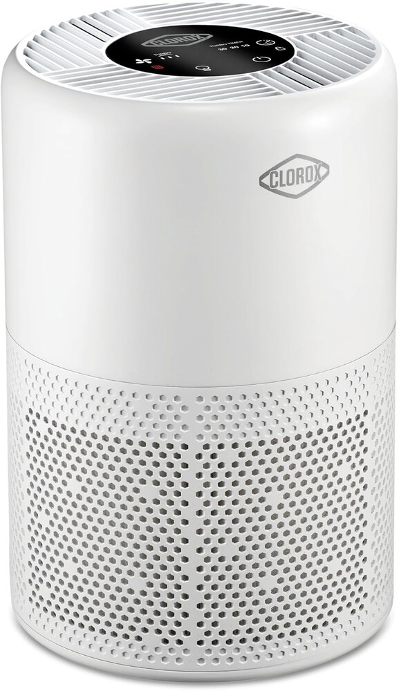 Clorox Turbo Air Purifiers for Home, True HEPA Filter, Quickly Cleans Small Rooms Up to 613 Sq Ft, Reduces 99.9% of Mold, Viruses, Wildfire Smoke, Allergens, Pet Allergies, Dust, Whisper Quiet