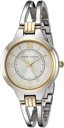 Anne Klein Women's AK/1441SVTT Two-Tone Open Bangle Watch