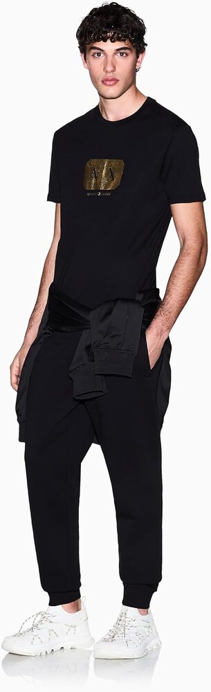 Armani Exchange Large Black and Gold Tee