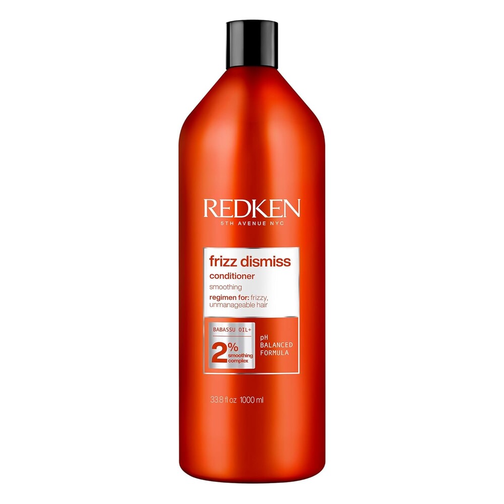 Redken Frizz Dismiss Conditioner - Frizz Control for All Hair Types, Moisturizes & Smoothes, Enhances Shine, With Babassu Oil