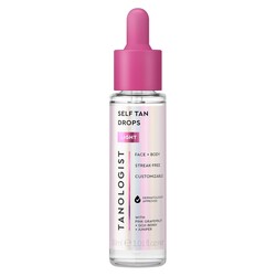 Tanologist Self-Tan Drops- Light, Bronzing Serum, Customizable Face & Body Self Tanner For Moisturizer, Gradual Body & Face Tanning Drops for Natural Glow, Streak-Free Vegan Formula, 1.01 fl oz