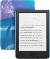 Amazon Kindle Kids 16GB (newest model) - If it breaks, we will replace it, includes ad-free books and cover, with glare-free display, faster page turns - Space Whale