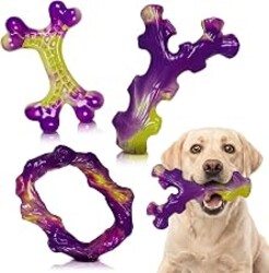 Frienhund Tough Dog Toys for Aggressive Chewers 3 Pack, Indestructible Dog Toys for Large Dogs, Dog Chew Toys, Aggressive Chew Toys to Keep Them Busy, Dog Toy for 30-75lbs Medium/Large Breeds