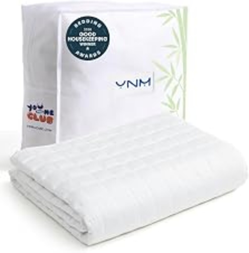 YnM King Size Cooling Weighted Blanket for Adults (88x104 Inches, 20 Pounds, White), Perfect for Hot Sleepers with Cooling Rayon/Glass Beads, Heavy Bed Blanket for Couple on Queen or King Bed