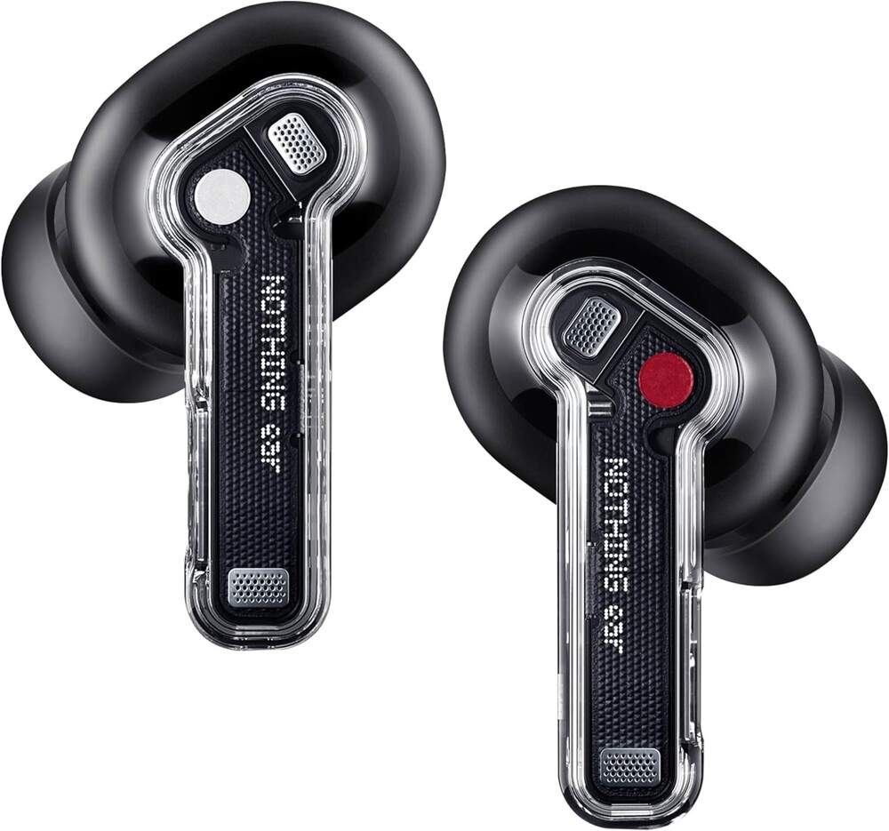 Nothing Ear Wireless Earbuds Bluetooth, 45dB Hybrid Smart ANC Earbuds, 11mm Deep Bass Boost, Hi-Res Audio with LDAC & LHDC 5.0, 6 Mics Call, 40.5H Playtime with Fast Charging Case, ChatGPT Supported