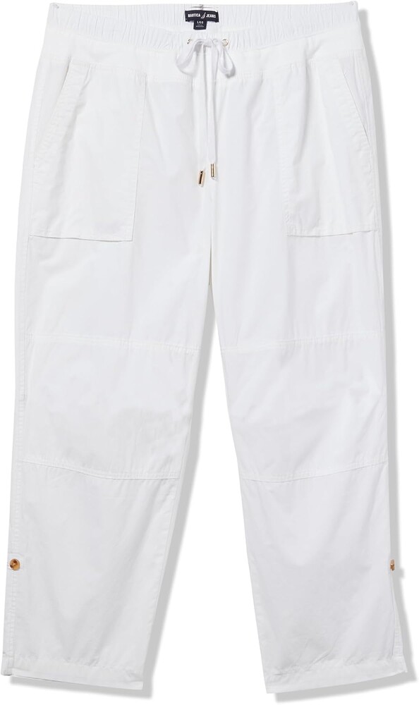 Nautica Women's Cotton Poplin Caspian Utility Pant