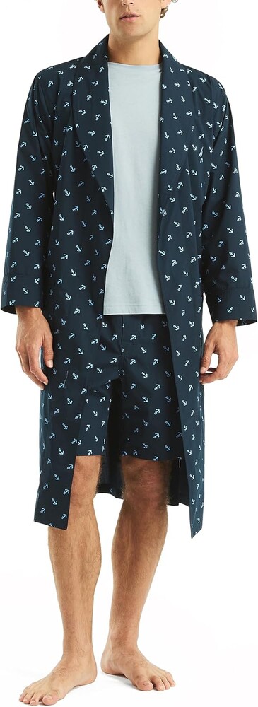 Nautica Men's Nautica Sustainably Crafted Printed Robe