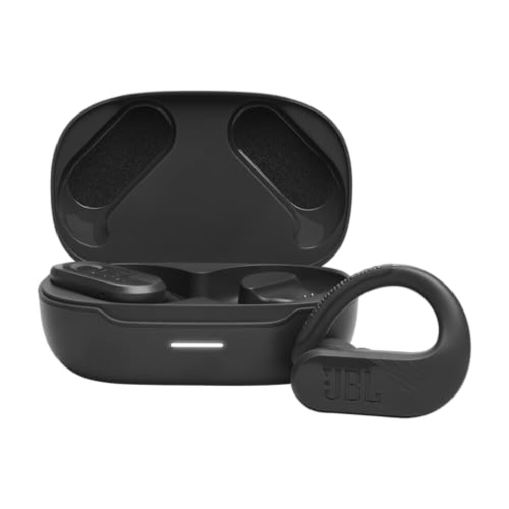 JBL Endurance Peak 3 - Dust and Water Proof (IP68) True Wireless Active Earbuds, JBL Pure Bass Sound, Up to 50 Total Hours of Playback with Speed Charge, Ambient Aware & Talk Thru (Black)