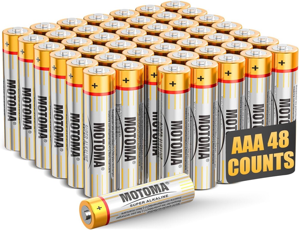AAA Batteries 48 Pack 1.5V 720mAh Alkaline AAA Battery Long Lasting Power Triple AAA Batteries AAA Sizes for Household Electronic Devices (Non-Rechargeable)