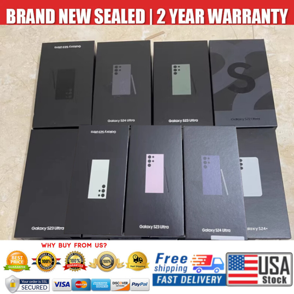 🔥NEW Sealed Samsung Galaxy S23 Ultra/S24 Ultra/S25 Ultra/S22 Ultra Unlocked LOT