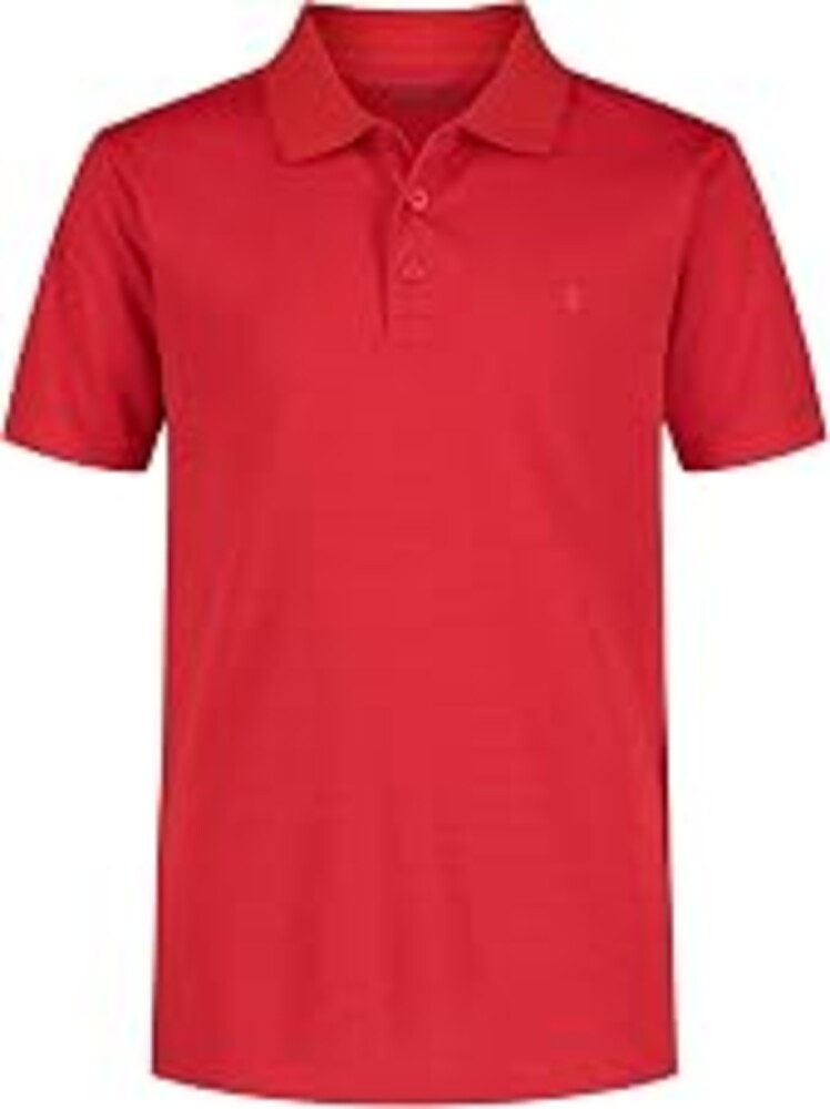 Izod Boys' Performance Golf Grid Short Sleeve Stretch Collared Polo Shirt