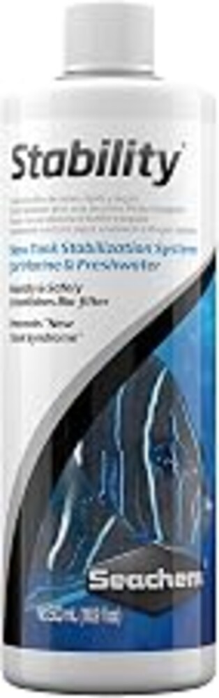 Seachem Stability Fish Tank Stabilizer - For Freshwater and Marine Aquariums, 16.9 Fl Oz (Pack of 1)