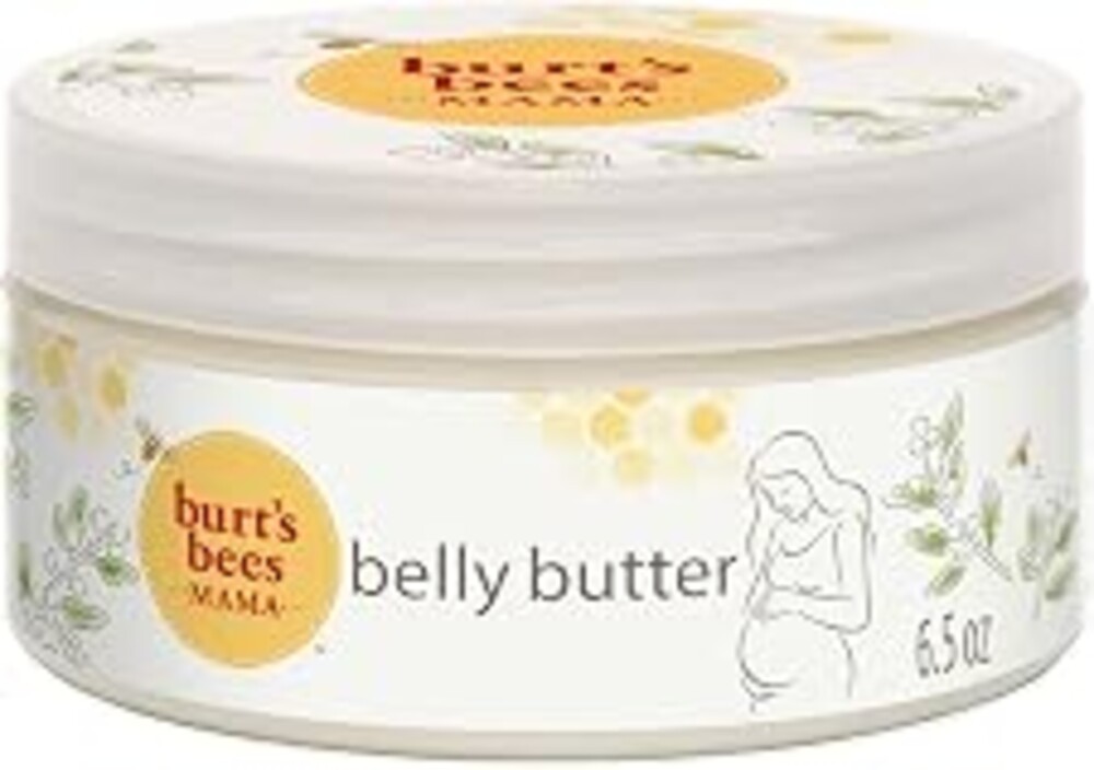 Burt's Bees Mama Belly Butter Stretch Mark Cream for Pregnancy Massages Body & Reduces Scar Appearance, Prenatal & Postnatal Tummy Skin Care, Shea Butter & Vitamin E Rich Formula, 6.5 Oz Tub