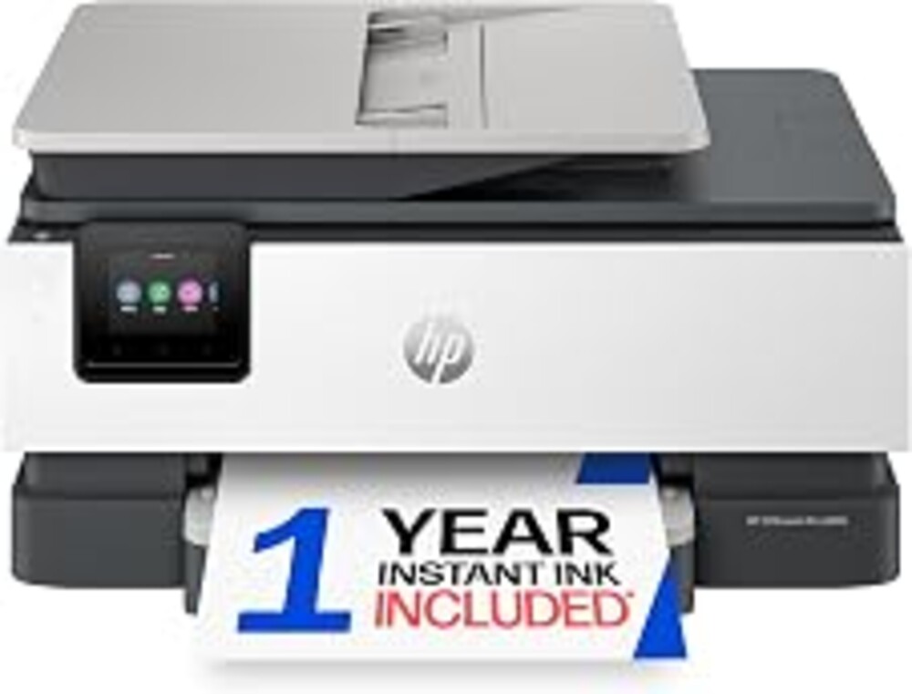 HP OfficeJet Pro 8139 Wireless All-in-One Color Inkjet Printer, Print, Scan, Copy, Fax, ADF, Duplex Printing Best-for-Home-Office, 1 Year Trial of Instant Ink Included, AI-Capable (C2VK3A)