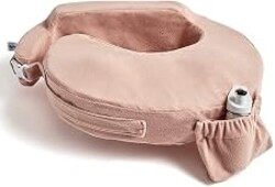 My Brest Friend Nursing Pillow - Deluxe - Enhanced Comfort w/ Slipcover - Ergonomic Breastfeeding Pillow For Ultimate Support For Mom & Baby - Adjustable Pillow W/ Handy Side Pocket, Soft Rose