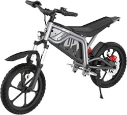 Gotrax Astra Electric Dirt Bike, 16" Pneumatic Tires, Max 16 Mile and 15.5Mph Speed Power by 300W Brushless Motor, Dual Suspension & Disc Brake, Electric Dirt Motorcycle for 47-67inch Height, Black