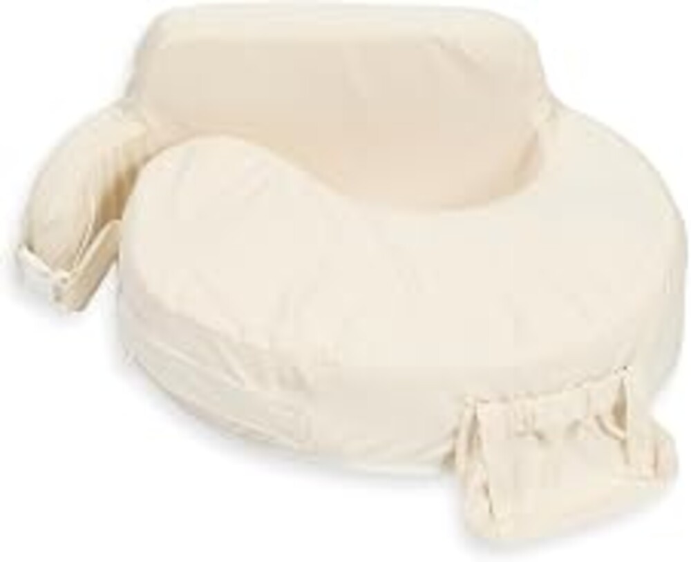 My Brest Friend Super Deluxe Nursing Pillow - Enhanced Comfort & Ergonomic Breastfeeding Pillow for Ultimate Support for Mom & Baby - Adjustable and with Handy Side Pocket,100% Organic Cotton Oat