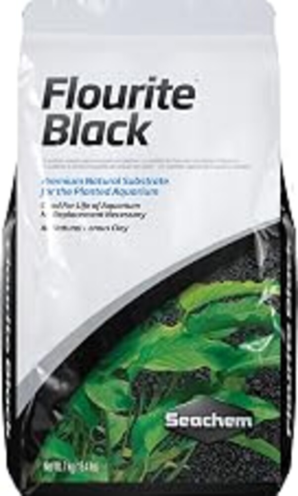 Seachem Flourite Black Clay Gravel - Stable Porous Natural Planted Aquarium Substrate 15.4 lbs