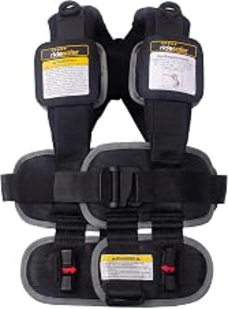 RideSafer Travel Vest Gen 6 - Small (26.5-50 lbs) - Black - Lightweight Portable Child Safety Car Seat for Travel, Rental Cars, Rideshares