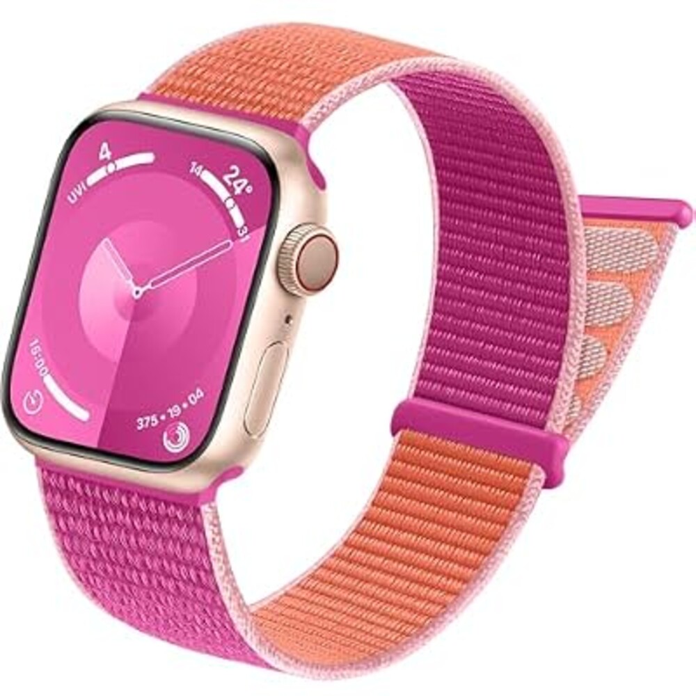 DGege Sport Loop Band Compatible with Apple Watch Bands for Women 44mm 46mm 45mm 49mm 42mm 38mm 40mm 41mm men,Stretch Adjustable Braided Nylon Straps for iWatch Series 11/10/9/8/7/6/5/4/3/2/1/SE/Ultra