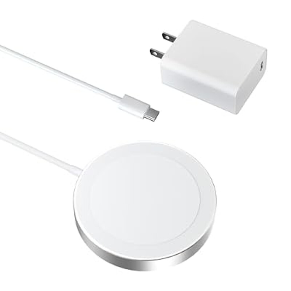 Wireless Charging Pad, Minthouz Wireless Charger with 20W Power Adapter, Magnetic Wireless Charger Fast Charging for iPhone 17/16/15/14/13/12 Series, Airpods 2/3/Pro and More Qi-Enabled Devices