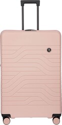 Bric's B|Y Ulisse Checked Luggage with Spinner Wheels – Expandable Lightweighted Hard Shell Suitcase, TSA Combination Lock - Removeable Wash Bag Included - 30 Inch, Pearl Pink
