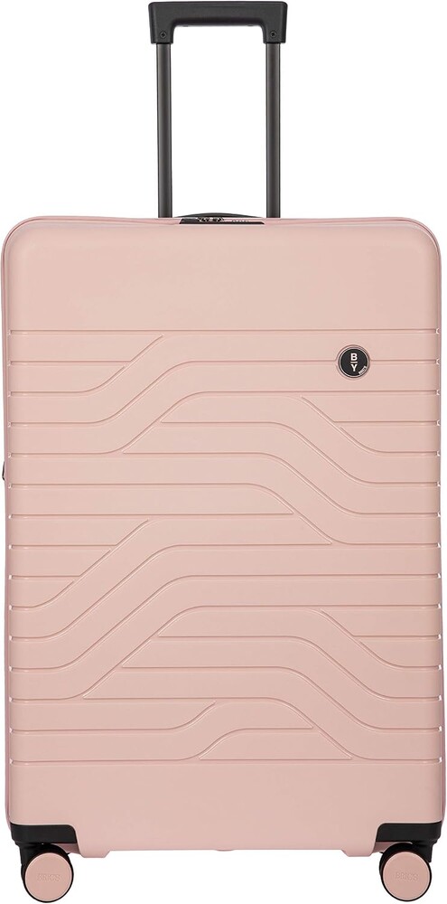 Bric's B|Y Ulisse Checked Luggage with Spinner Wheels – Expandable Lightweighted Hard Shell Suitcase, TSA Combination Lock - Removeable Wash Bag Included - 30 Inch, Pearl Pink