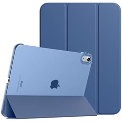 TiMOVO Case for iPad (A16) 11th Generation 11 Inch 2025/iPad 10th Generation 10.9 Inch 2022, Slim Stand Cover with Hard Translucent Back, Support Touch ID, Auto Wake/Sleep, Abyss Blue